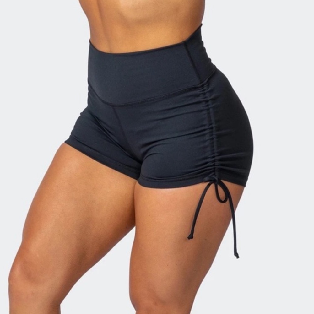 muscle nation tie up shorts
